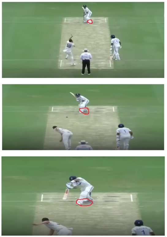Kohli's 3 point initial movement in the BGT 2024-25