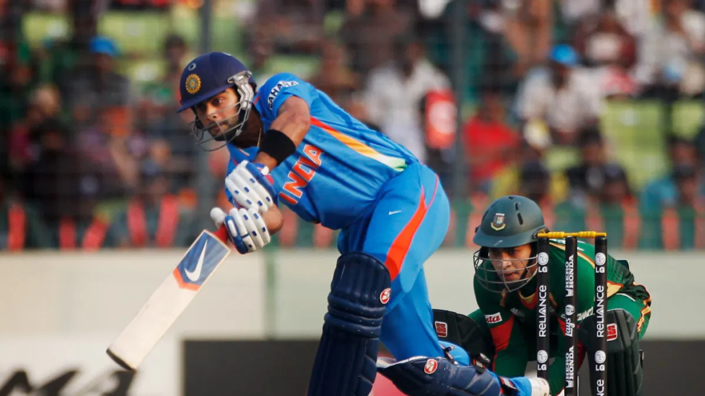 Virat Kohli scored his maiden World Cup 100 against Bangladesh in 2011