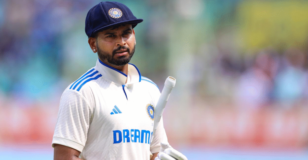Shreyas Iyer looks on after a poor run in Tests