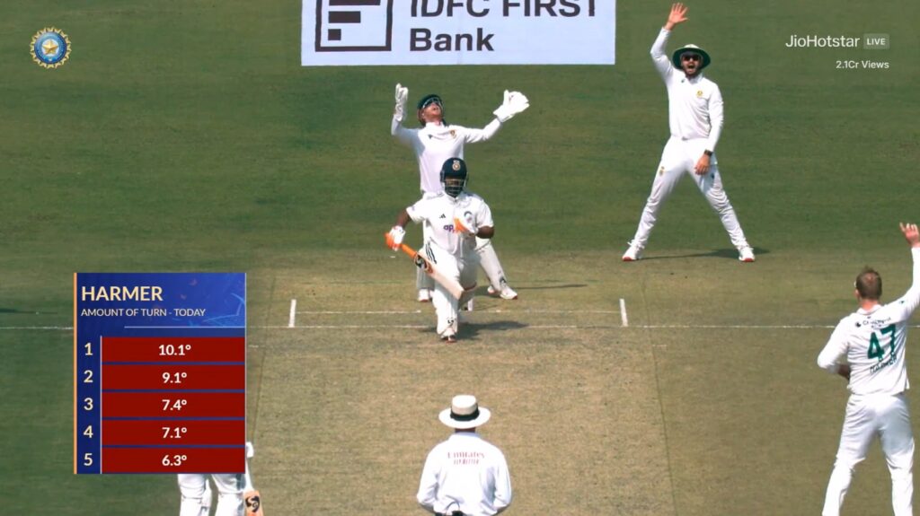 Simon Harmer at Eden Gardens